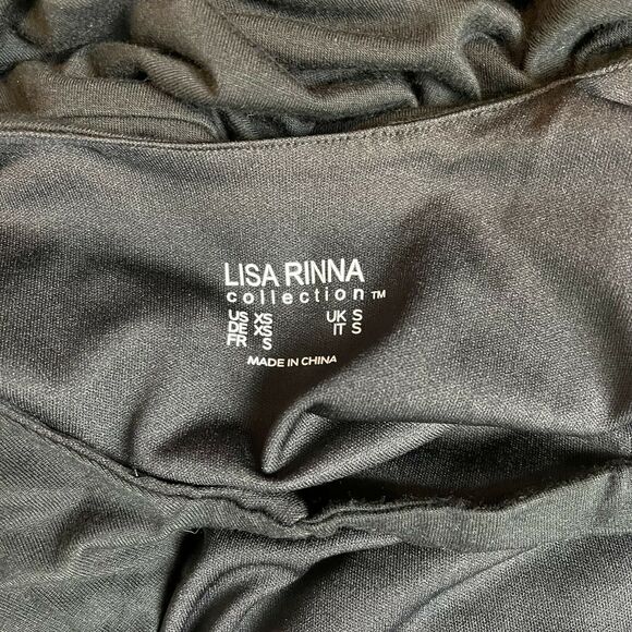 Lisa Rinna Collection Dress Side Ruched Midi NEW - Picture 6 of 6